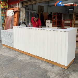 Thanh Lý Quầy Gỗ Trắng Cao Cấp Cũ Đẹp Giá Rẻ
