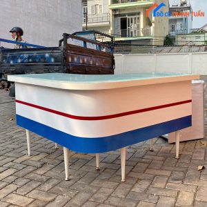 Bàn Quầy, Bàn Làm Việc Góc L Cũ Màu Trắng