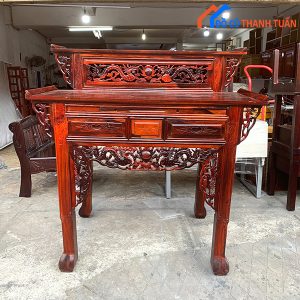 Bàn Thờ Gia Tiên 2 Tầng Gỗ Muồng Cũ