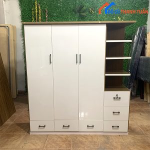 Tủ Quần Áo Nhựa 3 Cánh Liền Kệ Cũ Giá Rẻ