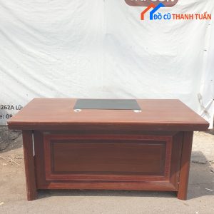 Bàn Giám Đốc Gỗ Màu Nâu Đỏ Cũ 1m6*80