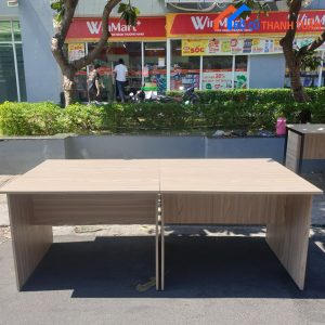 Bàn Họp Cũ Gỗ 2M-1M Màu Kem Đẹp