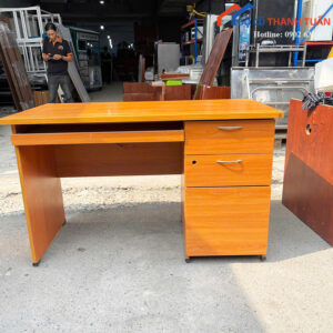 Bàn Làm Việc Cũ 1M2x60CM Có 3 Hộc Kéo Tiện lợi