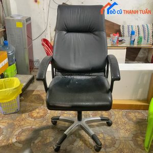 Ghế Xoay Văn Phòng Bọc Da Lưng Cao Cũ Đẹp
