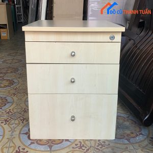 Tủ Cabin 3 Ngăn Cũ Màu Kem Đẹp
