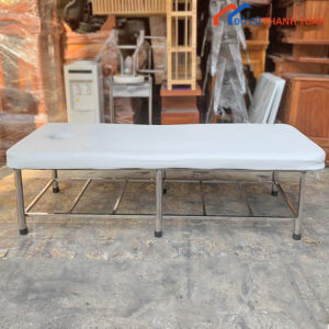 Giường Spa Massage 1M9X90 Chân Inox Cũ