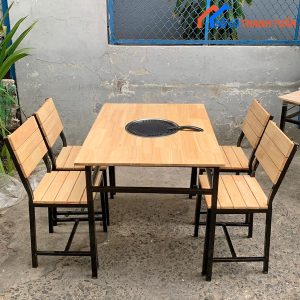 Thanh Lý Bộ Bàn Ghế Quán Nướng Mới 99%