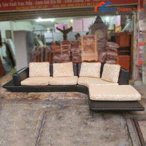 Băng Ghế Sofa Góc L Cũ Bọc Da Sang Trọng