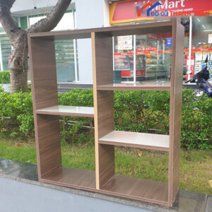 Kệ Sách Gỗ Cũ Nhiều Ngăn Nâu