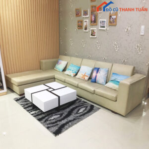 Bộ Sofa Góc L Cũ Bọc Simili Giá Rẻ
