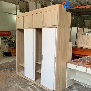 Tủ Quần Áo Full Trần Cửa Lùa Cũ 2m05 x 2m4