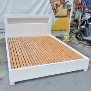 Giường Gỗ Trắng 1m6 Cũ Giá Rẻ
