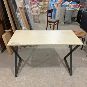 Bàn Làm Việc Cũ 1M2x60CM Chân Chữ X Nhỏ Gọn