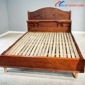 Giường Gỗ Tự Nhiên Cũ 1M6x2M Giá Rẻ
