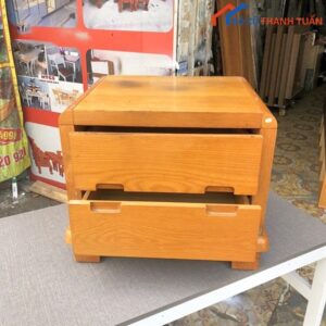 Tab Đầu Giường Gỗ Công Nghiệp Cũ