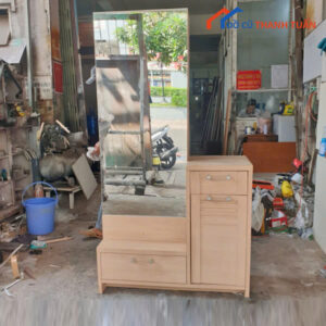 Bàn Trang Điểm Gỗ Gương Chữ Nhật Cũ Giá Rẻ