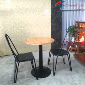 Bàn Ghế Sắt Cũ Tựa Lưng Cao Giá Rẻ