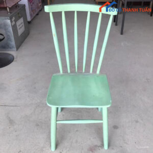 Ghế Cafe Nan Quạt Màu Xanh Cũ Giá Rẻ