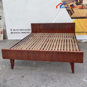 Giường Gỗ Cũ 1M55 x 1M88 Giá Rẻ