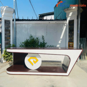 Quầy Lễ Tân 2m37 Gỗ Cũ Hiện Đại Giá Rẻ