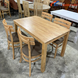 Thanh Lý Bộ Bàn Ghế Ăn Gỗ Tự Nhiên Mới 99%