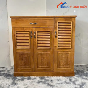 Thanh Lý Tủ Giày 1M Gỗ Cao Su Mới 99% (Nhiều Mẫu)