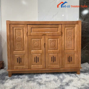 Thanh Lý Tủ Giày 1M2 Gỗ Sồi Sang Trọng Mới 99%