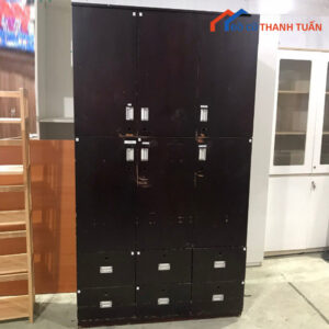 Tủ Quần Áo Gỗ Tự Nhiên 6 Cánh Cũ Giá Rẻ