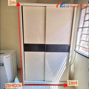 Tủ Quần Áo 2 Cánh Cửa Lùa Cũ Giá Rẻ