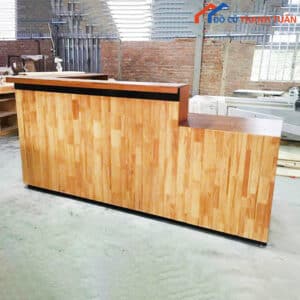 Thanh Lý Quầy Gỗ Góc Chữ L Mới 99%