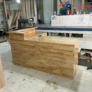 Thanh Lý Quầy Pha Chế Gỗ Góc Chữ L Mới 99%