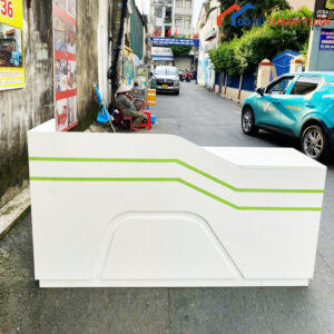 Quầy Lễ Tân Gỗ Cũ 1M8 Hiện Đại Giá Rẻ