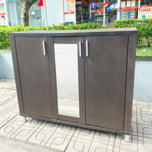 Tủ Giày Dép Gỗ MDF Bền Đẹp 1M2 Cũ Giá Rẻ
