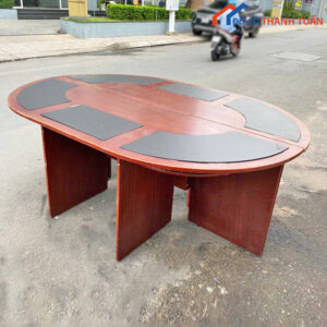 Bàn Họp Oval 2M Hiện Đại Cũ Giá Rẻ