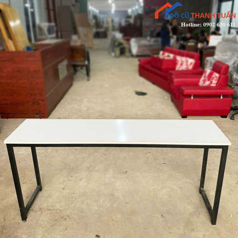 blv-600 Bàn Làm Việc Thiết Kế Chân Sắt U Cũ Nhiều Mẫu