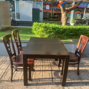 Bộ Bàn Ăn 3 Ghế Gỗ Tự Nhiên Cũ Giá Rẻ