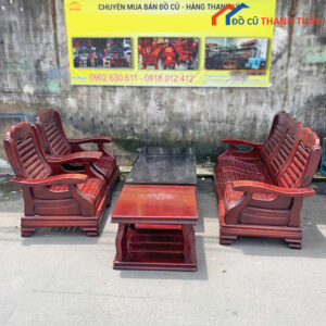 Bộ Salon Gỗ Tràm Thiết Kế Cổ Điển Cũ