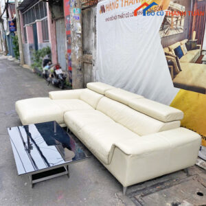 Bộ Sofa Hàng Xuất Khẩu Bọc Da Thật Cũ
