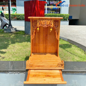 Bàn Thờ Ông Địa Cũ Gỗ Tự Nhiên Đẹp
