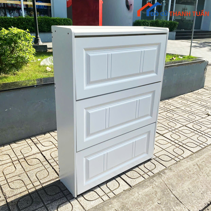 tu-giay-dep-cu-4 Tủ Giày Dép Trắng Hiện Đại 80CM Cũ