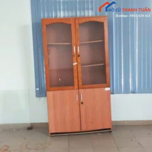 Tủ Hồ Sơ Cũ Thiết Kế 2 Cánh Phối Kính Hiện Đại