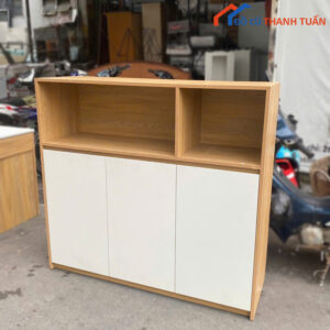 Kệ Tủ Gỗ 1M3 Trắng Hiện Đại Cũ Giá Rẻ