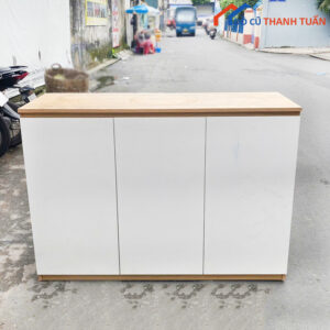 Tủ Gỗ 3 Cánh Trắng Tối Giản 1M3 Cũ
