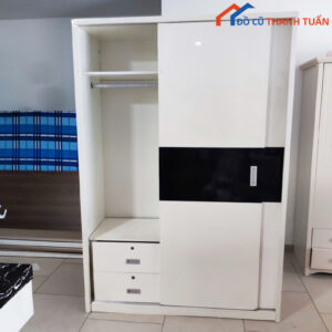 Tủ Áo MDF 2 Cánh Cửa Lùa 1M5 Cũ Giá Rẻ