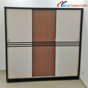 Tủ Áo Gỗ 2M2x2M Cửa Lùa Hiện Đại Cũ