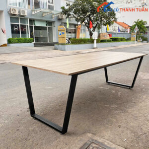 Bàn Họp Văn Phòng Chân Sắt 2M4 Cũ Giá Rẻ