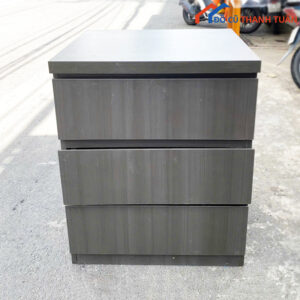 Tủ Gỗ 3 Ngăn Kéo Màu Xám Đẹp Cũ