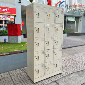 Tủ Locker Sắt Bền Bỉ 15 Ngăn Cũ