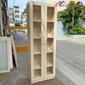 Tủ Hồ Sơ Đứng 2M Cánh Kính Hiện Đại Cũ