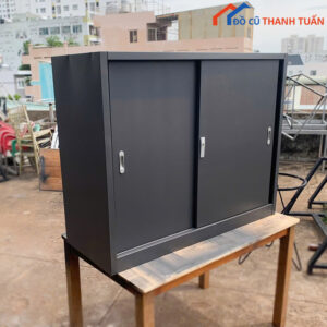 Tủ Hồ Sơ Mini 2 Cánh Cửa Lùa Cũ Giá Rẻ